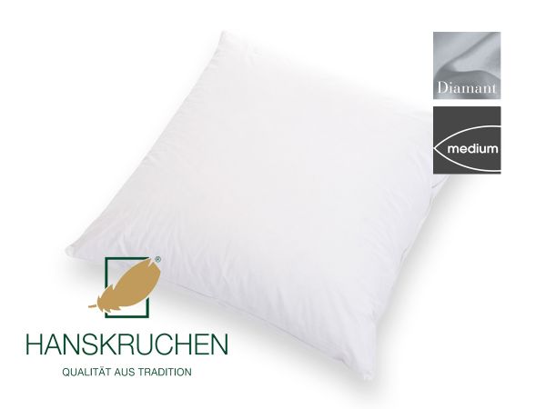 HANSKRUCHEN Daunenkissen DIAMANT mittel