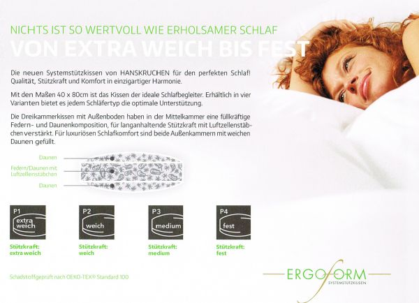 HANSKRUCHEN Nackenstützkissen P1