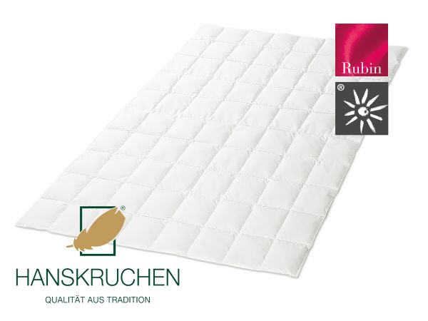 HANSKRUCHEN Dauneneinziehdecke RUBIN extra leicht